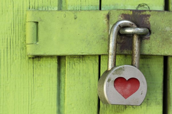 lock, padlock, heart