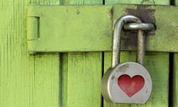 lock, padlock, heart